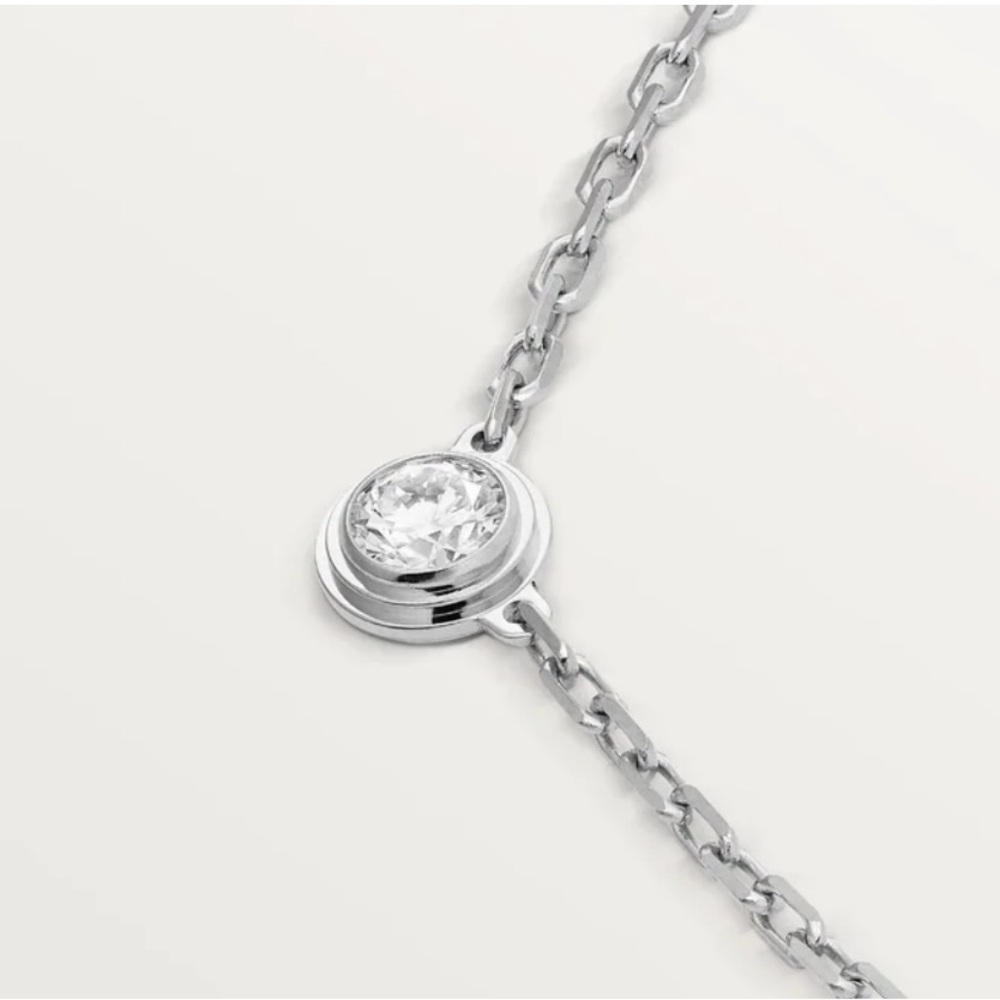 Cartier 18K WG & Diamond Necklace D'Amour! With COA. - Picture 2 of 6